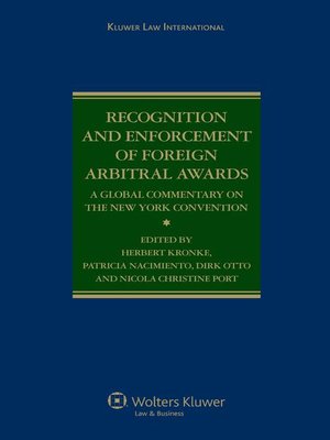 cover image of Recognition and Enforcement of Foreign Arbitral Awards